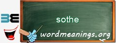 WordMeaning blackboard for sothe